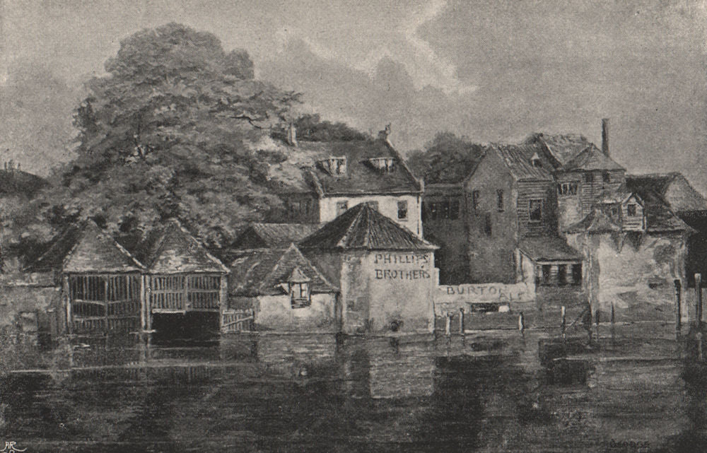 CHELSEA. The Swan Brewhouse (Circa 1857) . SMALL 1900 old antique print